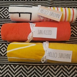 HTF Rae Dunn Beach Towels Set of 3